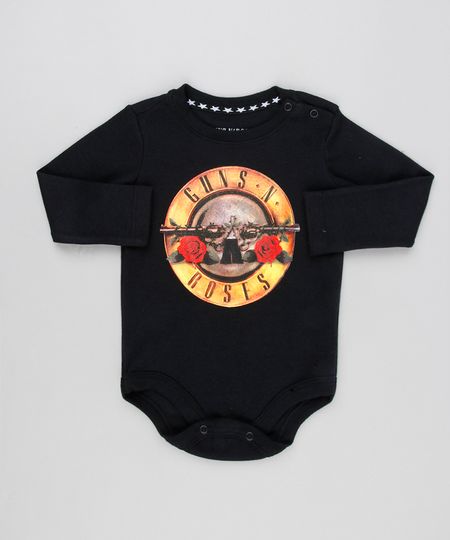 Body-Infantil-Guns-N--Roses-Manga-Longa-Decote-Redondo-Preto-9134010-Preto_1