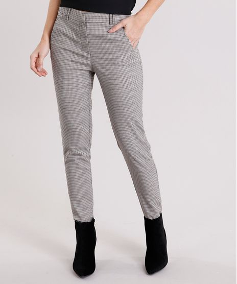 Calca-Feminina-Estampada-Pied-de-Poule-Alfaiataria-Preta-8927213-Preto_1