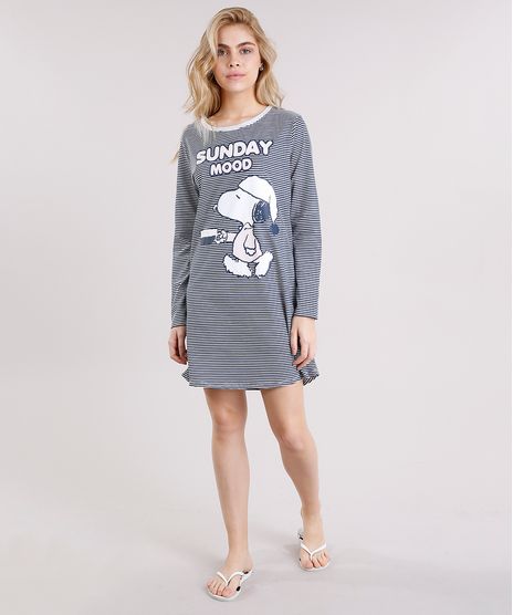 Camisola-Feminina-Snoopy-Listrada-Manga-Longa-Off-White-9122170-Off_White_1