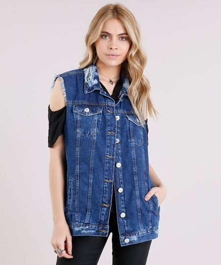 Colete-Jeans-Feminino-Oversized-Destroyed-Azul-Escuro-9102258-Azul_Escuro_1 Colete-Jeans-Feminino-Oversized-Destroyed-Azul-Escuro-9102258-Azul_Escuro_1
