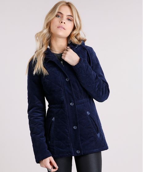 Parka-Feminina-em-Veludo-Cotele-com-Pelo-no-Capuz-Azul-Marinho-8853576-Azul_Marinho_1