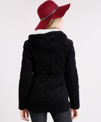 Parka-Feminina-em-Veludo-Cotele-com-Pelo-no-Capuz-Preta-8853576-Preto_2