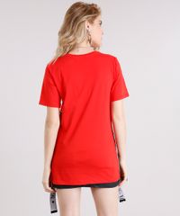 Vestido-Feminino--Girls-Forever-Boys-Whatever--com-Faixa-Lateral-Curto-Manga-Curta-em-Algodao---Sustentavel-Vermelho-9154802-Vermelho_2