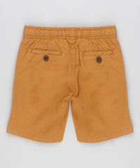 Bermuda-Infantil-Basica-com-Bolsos-em-Algodao---Sustentavel-Caramelo-8676770-Caramelo_2
