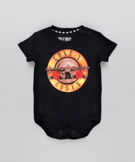 Body-Infantil-Guns-N--Roses-Manga-Curta-Decote-Redondo-Preto-9133894-Preto_1