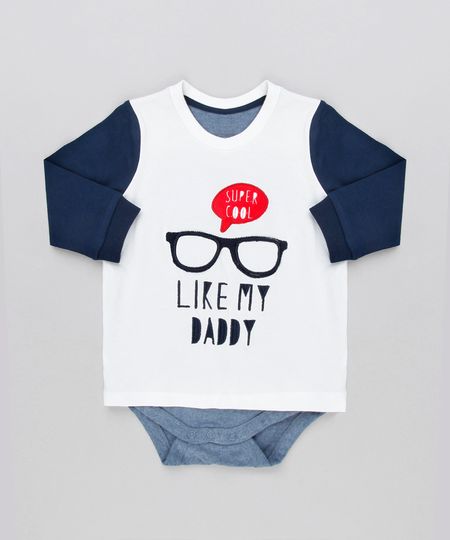 Body-Camiseta-Infantil-com-Estampa-Interativa-Oculos-Manga-Longa-Gola-Careca-em-Algodao---Sustentavel-Off-White-8909006-Off_White_1