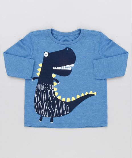 Camiseta-Infantil-Dinossauros-Manga-Longa-Gola-Careca-Azul-9129057-Azul_1