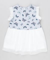 Vestido-Infantil--Estampado-de-Borboletas-com-Tule-e-Babado-Sem-Manga---Meia-Calca--Cinza-Mescla-8820641-Cinza_Mescla_2