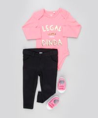 Body-Infantil--Legal-Como-Minha-Dinda--Manga-Longa-Decote-Redondo-em-Algodao---Sustentavel-Rosa-8920257-Rosa_3