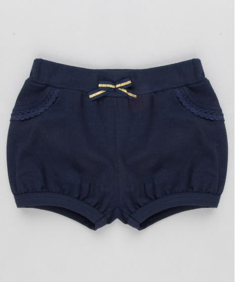 Short-Infantil-Balone-com-Renda-em-Algodao---Sustentavel-Azul-Marinho-9058487-Azul_Marinho_1