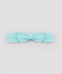 Body-Infantil-Coelho-com-Laco-Manga-Curta-Decote-Redondo---Faixa-de-Cabelo-em-Algodao---Sustentavel-Verde-Agua-8915342-Verde_Agua_4