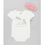 Body-Infantil-Unicornio-Manga-Curta-Decote-Redondo---Faixa-de-Cabelo-com-Laco-em-Algodao---Sustentavel-Off-White-9137710-Off_White_1