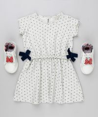Vestido-Infantil-Estampado-de-Poa-com-Lacos-em-Moletom-Manga-Curta-Decote-Redondo-Cinza-Mescla-Claro-9140863-Cinza_Mescla_Claro_3