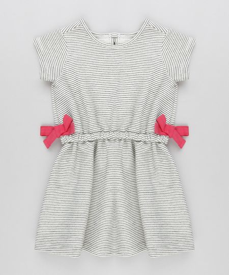 Vestido-Infantil-Listrado-com-Lacos-em-Moletom-Manga-Curta-Decote-Redondo-Cinza-Mescla-Claro-9140865-Cinza_Mescla_Claro_1 Vestido-Infantil-Listrado-com-Lacos-em-Moletom-Manga-Curta-Decote-Redondo-Cinza-Mescla-Claro-9140865-Cinza_Mescla_Claro_1