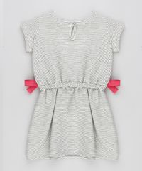 Vestido-Infantil-Listrado-com-Lacos-em-Moletom-Manga-Curta-Decote-Redondo-Cinza-Mescla-Claro-9140865-Cinza_Mescla_Claro_2