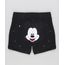 Short-Infantil-Mickey-Estampado-de-Estrelas-em-Algodao---Sustentavel-Preto-8928653-Preto_1