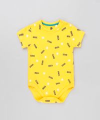 Body-Infantil-Brasil-Estampado-de-Estrelas-Manga-Curta-Decote-Redondo-Amarelo-9154232-Amarelo_1