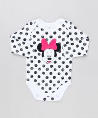 Body-Infantil-Minnie-Estampado-de-Poa-Manga-Longa-Gola-Redonda-em-Algodao---Sustentavel-Branco-8928683-Branco_1