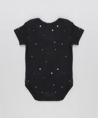 Body-Infantil-Mickey-Estampado-de-Estrelas-Manga-Curta-Gola-Redonda-em-Algodao---Sustentavel-Preto-8928767-Preto_2