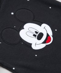 Body-Infantil-Mickey-Estampado-de-Estrelas-Manga-Curta-Gola-Redonda-em-Algodao---Sustentavel-Preto-8928767-Preto_4