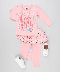 Calca-Legging-Infantil-com-Saia-Estampada-de-Coracoes-em-Algodao---Sustentavel-Rosa-9148928-Rosa_3