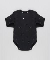 Body-Infantil-Mickey-Estampado-de-Estrelas-Manga-Longa-Gola-Redonda-em-Algodao---Sustentavel-Preto-8928697-Preto_2