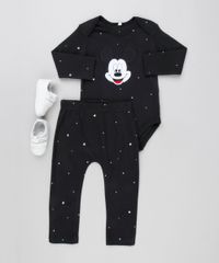 Body-Infantil-Mickey-Estampado-de-Estrelas-Manga-Longa-Gola-Redonda-em-Algodao---Sustentavel-Preto-8928697-Preto_3