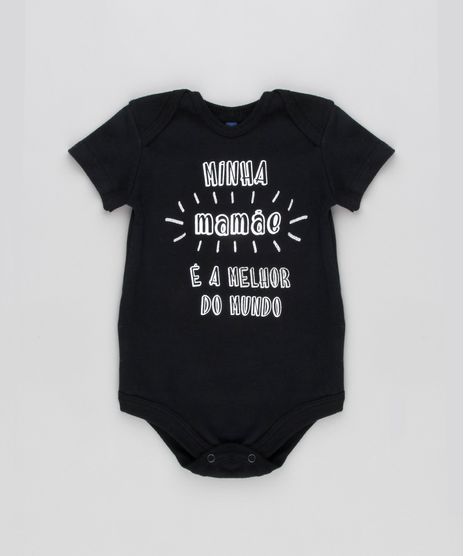 Body-Infantil---Minha-Mamae-e-a-Melhor--com-Glitter-Manga-Curta-Decote-Redondo-Preto-9183625-Preto_1