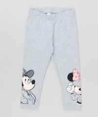 Calca-Legging-Infantil-Minnie-e-Mickey-em-Algodao---Sustentavel-Cinza-Mescla-9157091-Cinza_Mescla_1