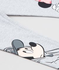 Calca-Legging-Infantil-Minnie-e-Mickey-em-Algodao---Sustentavel-Cinza-Mescla-9157091-Cinza_Mescla_4