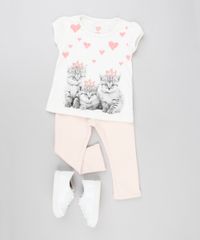 Calca-Legging-em-Moletom-com-Laco-em-Algodao---Sustentavel-Rosa-Claro-8971648-Rosa_Claro_3