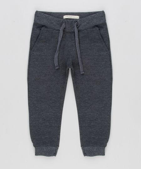 Calca-Infantil-em-Moletom-Basica-com-Bolso-Cinza-Mescla-Escuro-8612929-Cinza_Mescla_Escuro_1