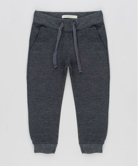 Calca-Infantil-em-Moletom-Basica-com-Bolso-Cinza-Mescla-Escuro-8612929-Cinza_Mescla_Escuro_1