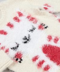 Sueter-Infantil-Gato-em-Trico-Desfiado-Manga-Longa-Decote-Redondo-Bege-8886396-Bege_4