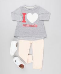Blusa-Infantil--I-Love-Animal--com-Coracao-Manga-Longa-Decote-Redondo-Cinza-Mescla-9140900-Cinza_Mescla_3