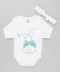 Body-Infantil-Coelho-com-Laco-Manga-Longa-Decote-Redondo---Faixa-de-Cabelo-em-Algodao---Sustentavel-Off-White-8915322-Off_White_1