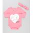 Body-Infantil-Coracao-com-Bordado-Manga-Longa-Decote-Redondo---Faixa-de-Cabelo-com-Laco-em-Algodao---Sustentavel-Rosa-8908929-Rosa_1