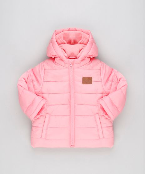 Jaqueta-Infantil-Puffer-com-Capuz-e-Forro-em-Fleece-Rosa-8889471-Rosa_1