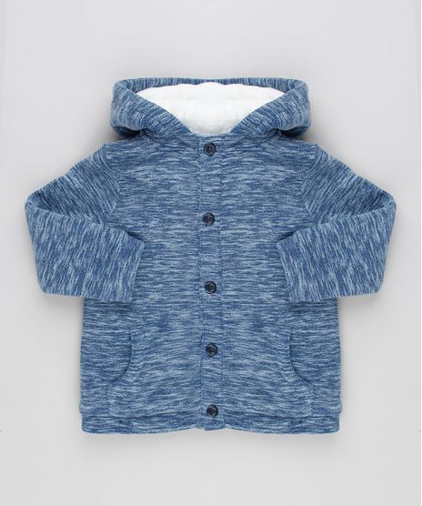 Casaco-Infantil-em-Fleece-Mescla-com-Capuz-de-Orelhinhas-e-Pelo-Azul-Marinho-8872842-Azul_Marinho_1