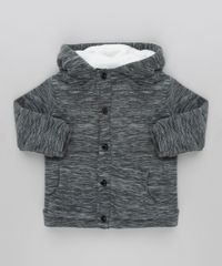 Casaco-Infantil-em-Fleece-Mescla-com-Capuz-de-Orelhinhas-e-Pelo-Chumbo-8872842-Chumbo_1