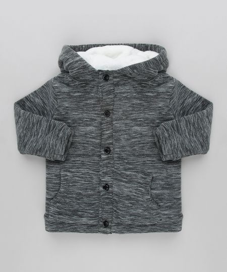 Casaco-Infantil-em-Fleece-Mescla-com-Capuz-de-Orelhinhas-e-Pelo-Chumbo-8872842-Chumbo_1 Casaco-Infantil-em-Fleece-Mescla-com-Capuz-de-Orelhinhas-e-Pelo-Chumbo-8872842-Chumbo_1