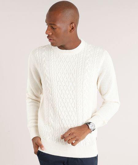 Sueter-Masculino-Cables-em-Trico-Gola-Redonda-Manga-Longa-Bege-Claro-8850278-Bege_Claro_1 Sueter-Masculino-Cables-em-Trico-Gola-Redonda-Manga-Longa-Bege-Claro-8850278-Bege_Claro_1
