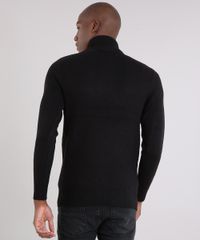 Sueter-Masculino-Gola-Alta-com-Ziper-em-Trico-Preto-8851690-Preto_2