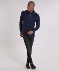 Sueter-Masculino-Gola-Alta-com-Ziper-em-Trico-Azul-Marinho-8851690-Azul_Marinho_3