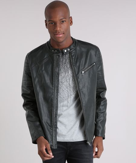 Jaqueta-Masculina-Biker-Water-Reppelent-com-Bolsos-Chumbo-8851847-Chumbo_1 Jaqueta-Masculina-Biker-Water-Reppelent-com-Bolsos-Chumbo-8851847-Chumbo_1