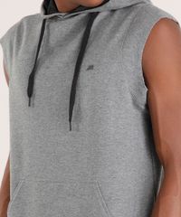 Regata-Masculina-Esportiva-Ace-em-Moletom-com-Capuz-Bolso-Canguru-Cinza-Mescla-Escuro-9142872-Cinza_Mescla_Escuro_4