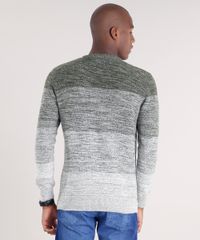 Sueter-Masculino-Degrade-em-Trico-Gola-Redonda-Manga-Longa-Verde-Militar-8850267-Verde_Militar_2