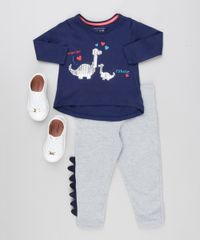 Conjunto-Infantil-de-Blusa-Dino-com-Paetes-Manga-Longa-Azul-Marinho---Calca-em-Moletom-Cinza-Mescla-9140897-Cinza_Mescla_3
