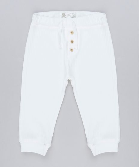 Calca-Infantil-Basica-Canelada-com-Botoes-em-Algodao---Sustentavel-Off-White-8905870-Off_White_1