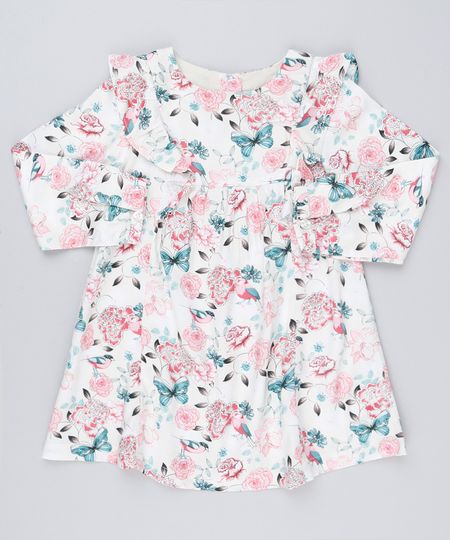 Vestido-Infantil-Estampado-Floral-Manga-Longa-com-Babado---Meia-Calca-Rose-8859323-Rose_1